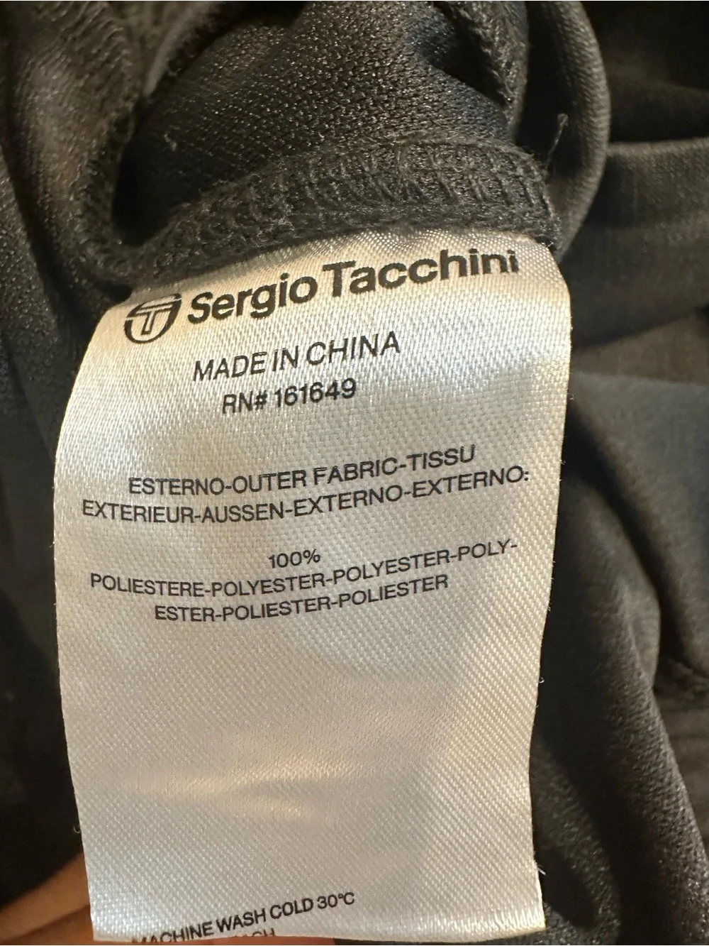Sergio Tacchini Black Men's Joggers with Logo Accent